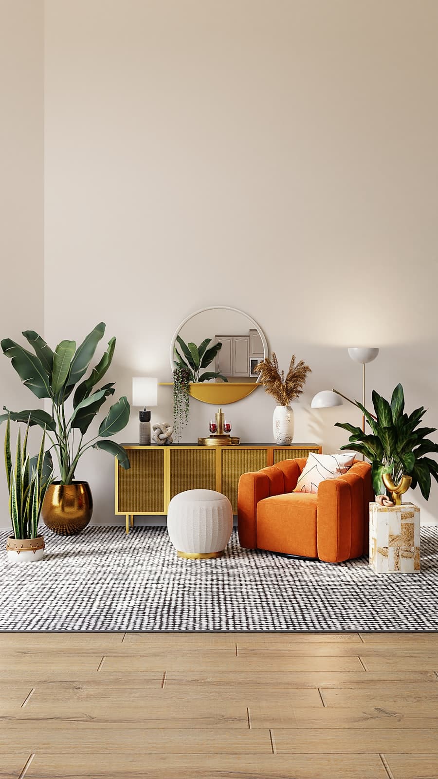 Bright coastal home interior