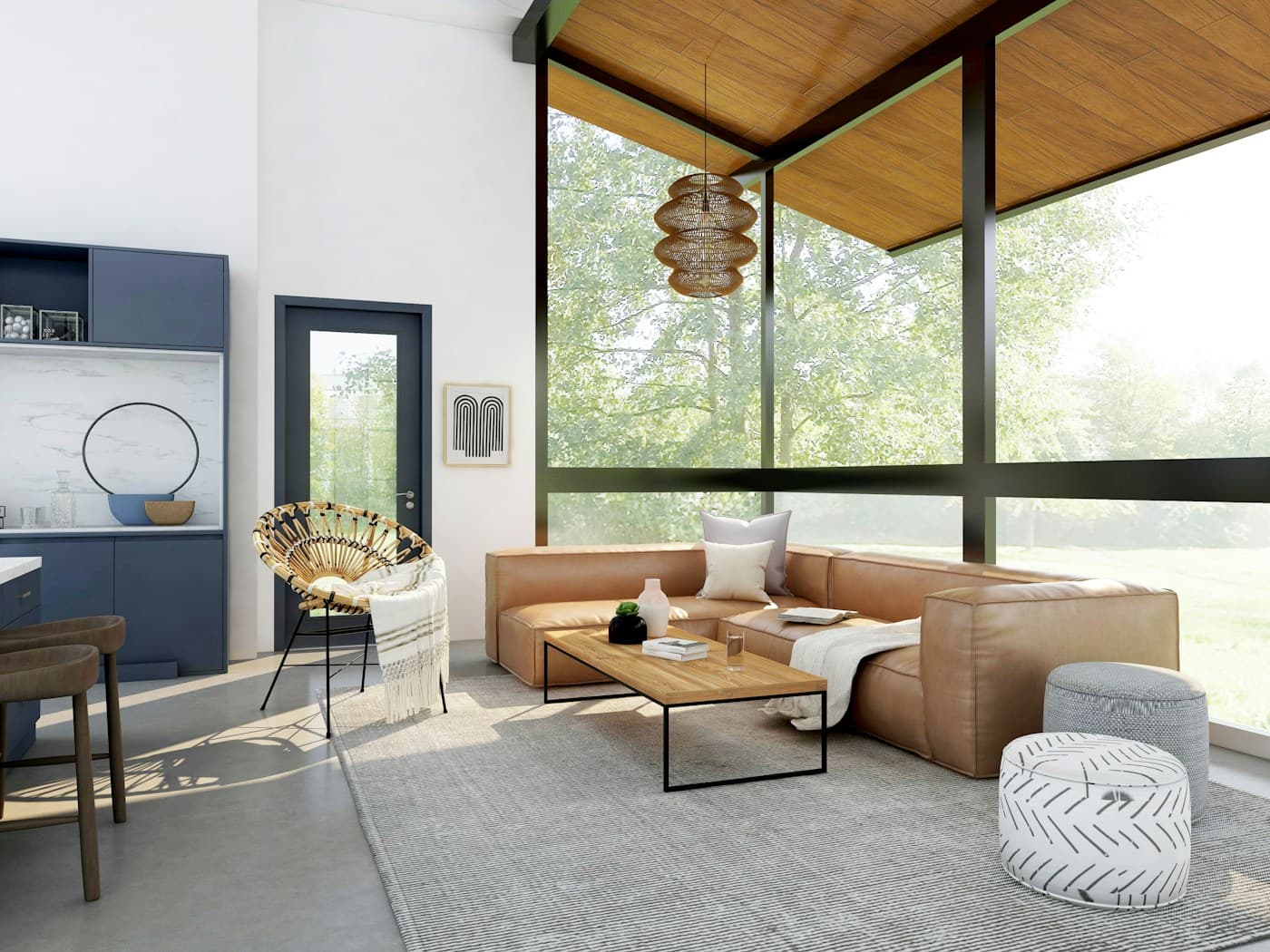 Scandinavian living room interior
